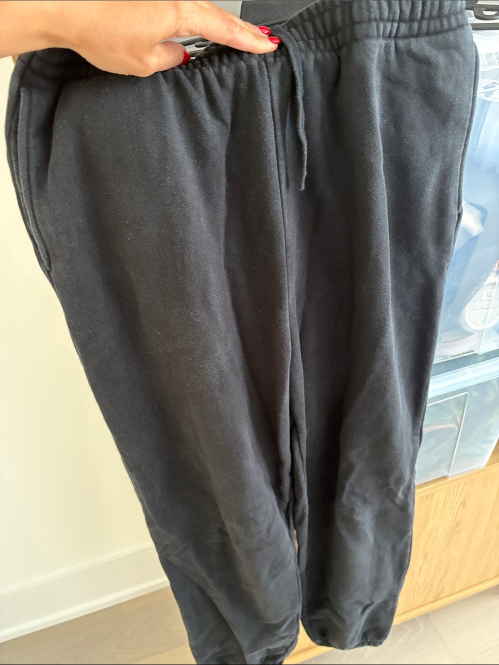 Uniqlo Black Drawstring Jogger Pants
